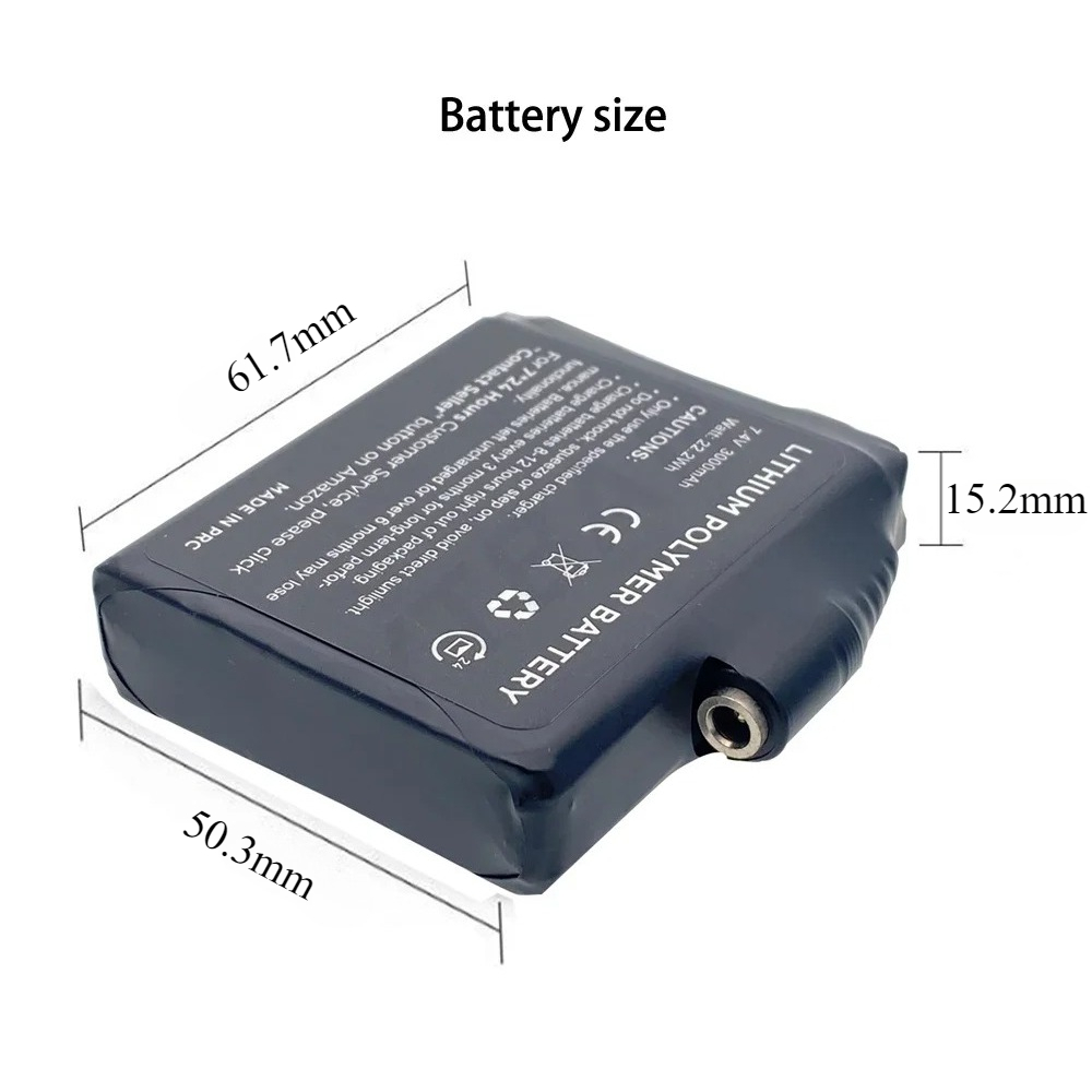 Glove Battery 7.4V 3000mAh Pol - огляд і ціна Heated Vest Battery