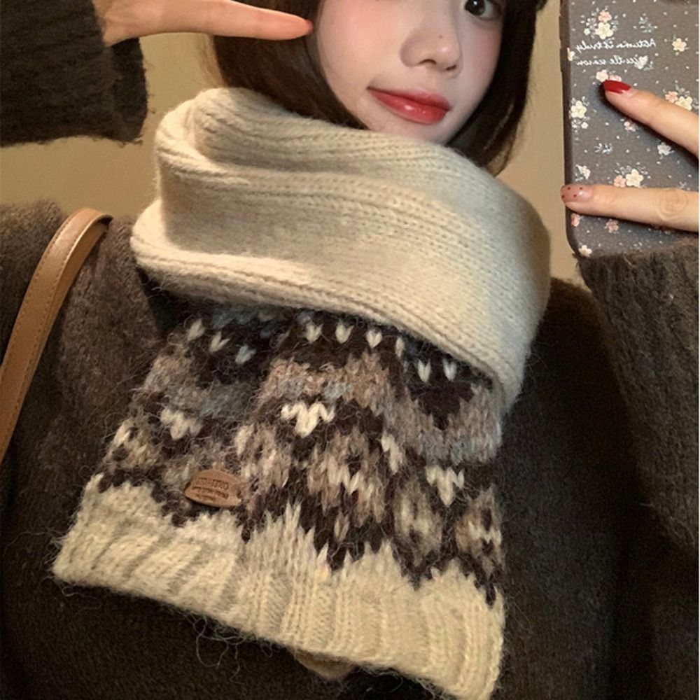 Classic Wool Jacquard Knitted  - огляд і ціна Wool Scarf Men