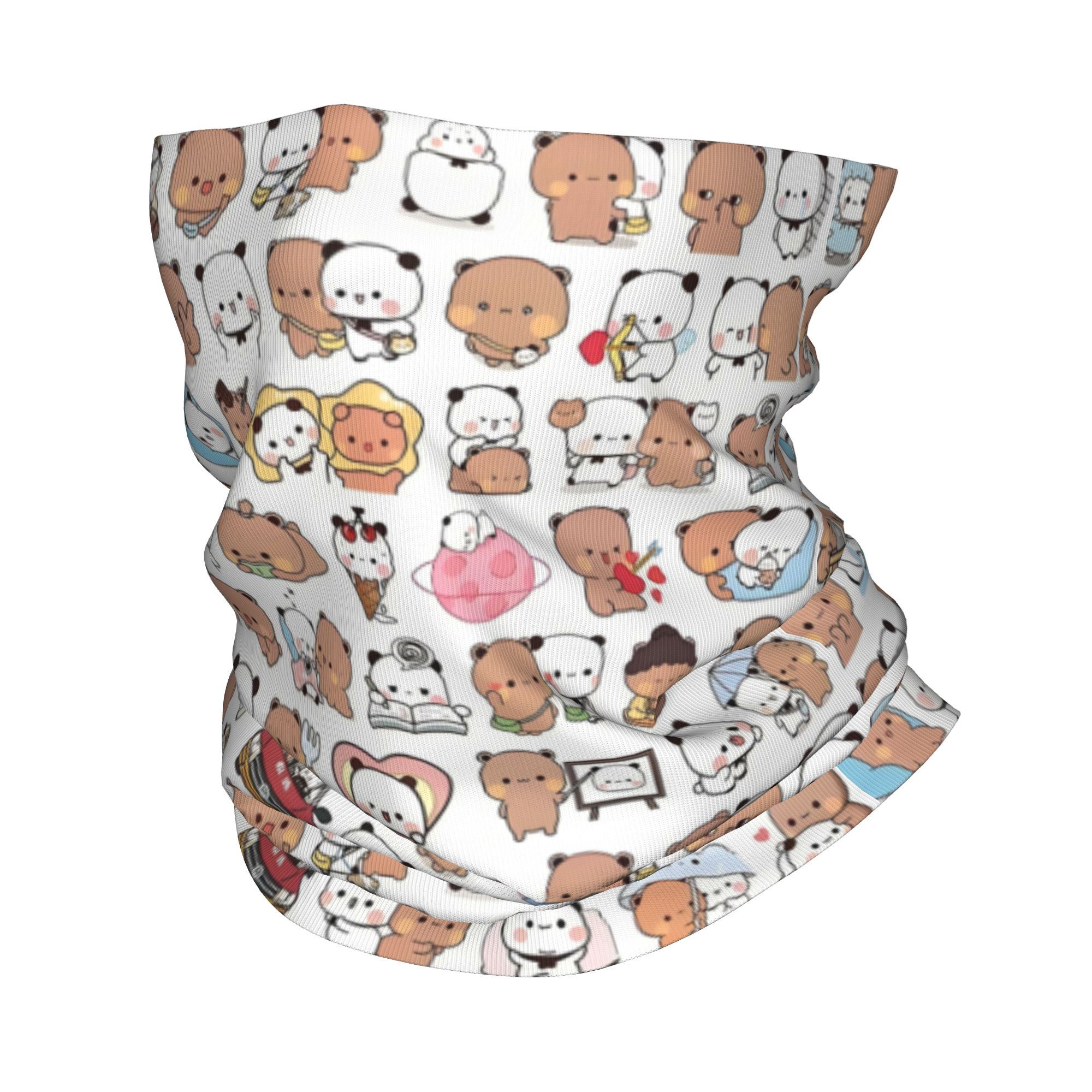 Custom Bear Cartoon Peach And  - огляд і ціна Neck Gaiter Fleece