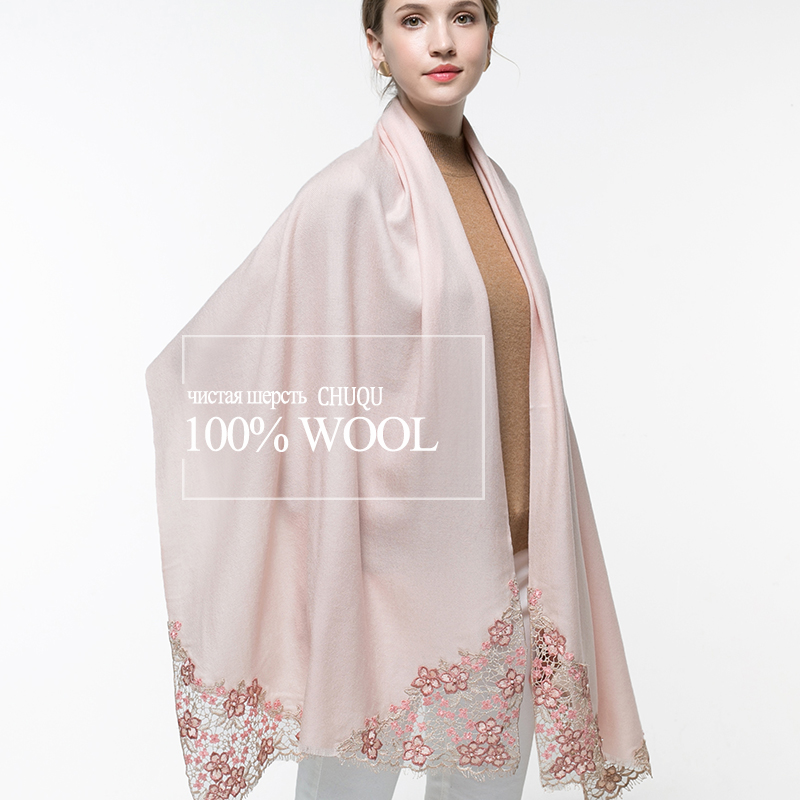 100% Real Wool Pink Scarf Wome - огляд і ціна Cashmere Pashmina Wrap